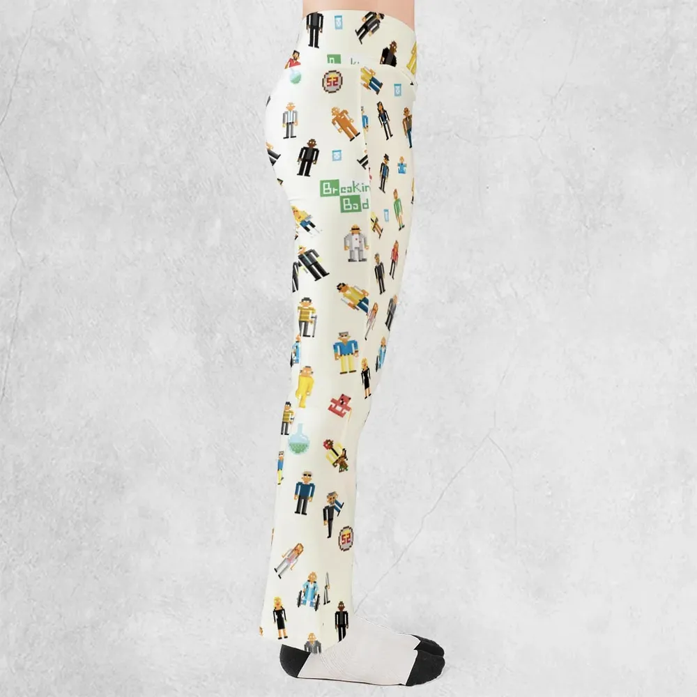 Breaking Bad in Pixels Pattern Flare Leggings - 2