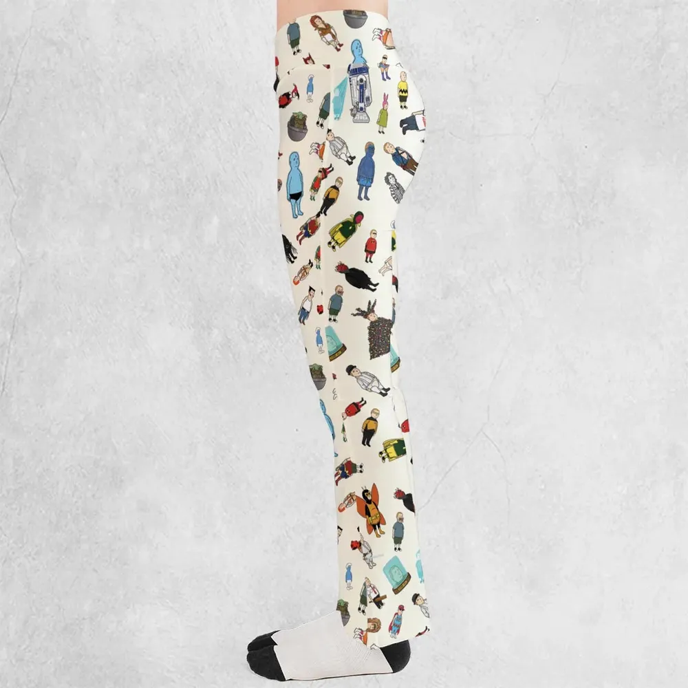 Bobby Hill King Of The Hill Pattern Flare Leggings - 3