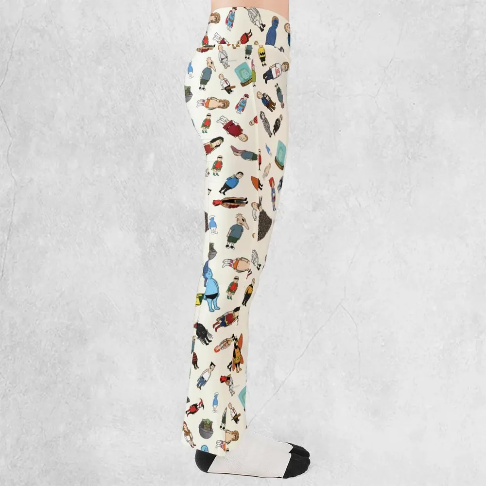 Bobby Hill King Of The Hill Pattern Flare Leggings - 2