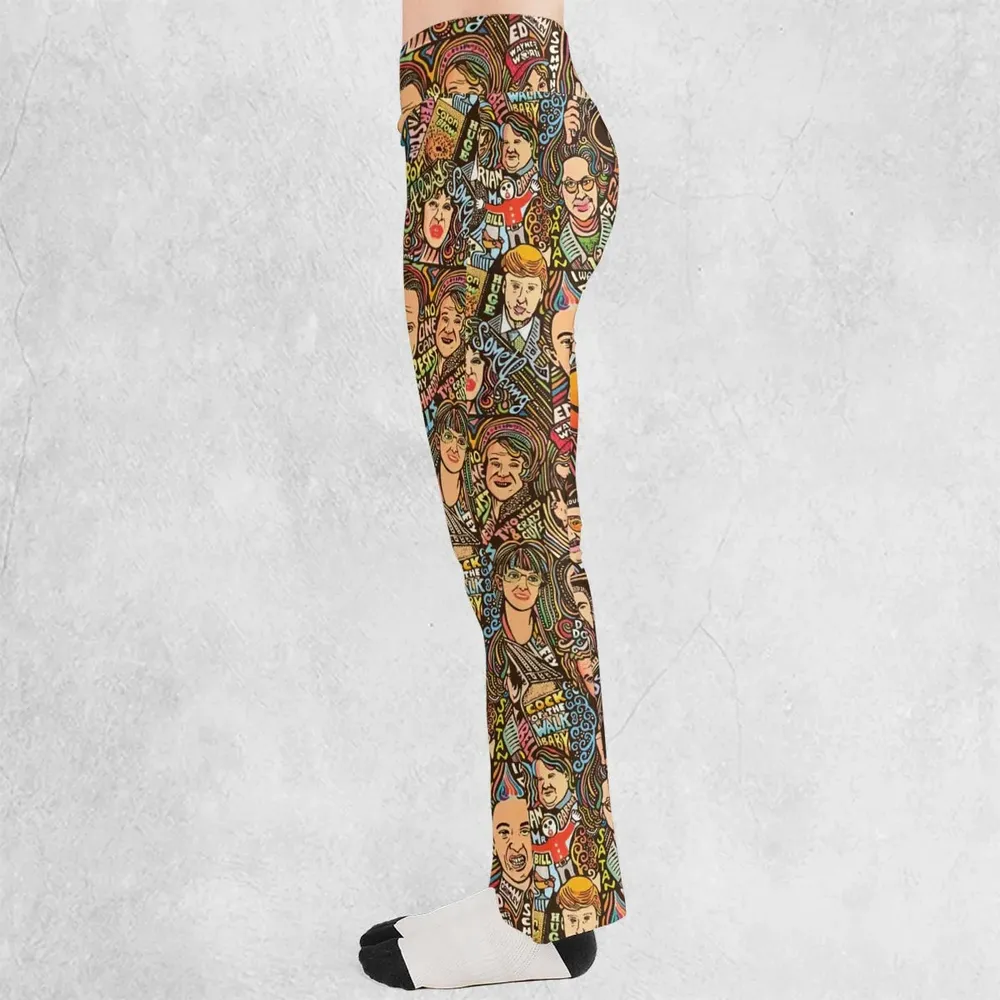 Blues Brothers Waynes World Coneheads SNL Characters Flare Leggings - 3