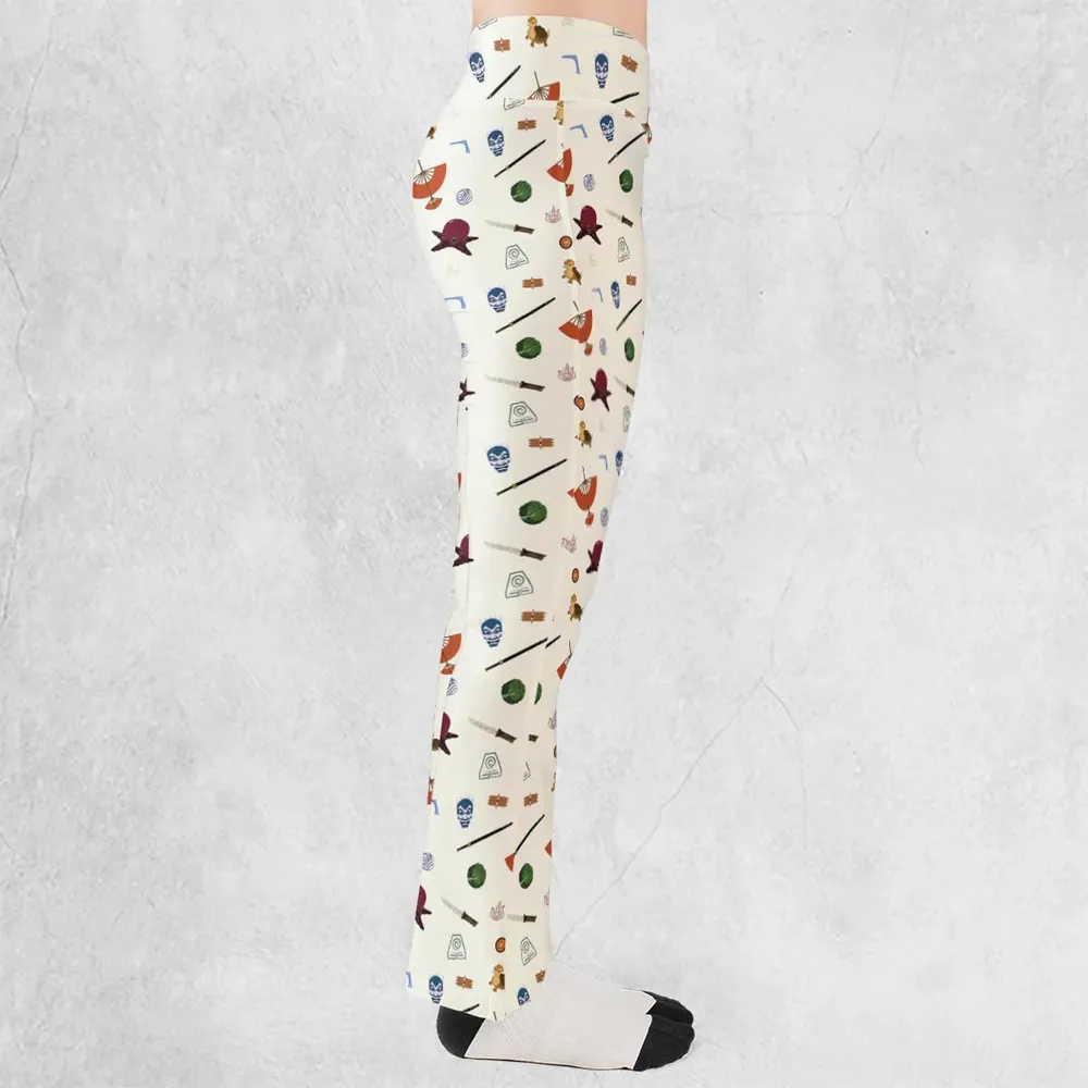 Avatar The Last Airbender Medley Pattern Flare Leggings - 2