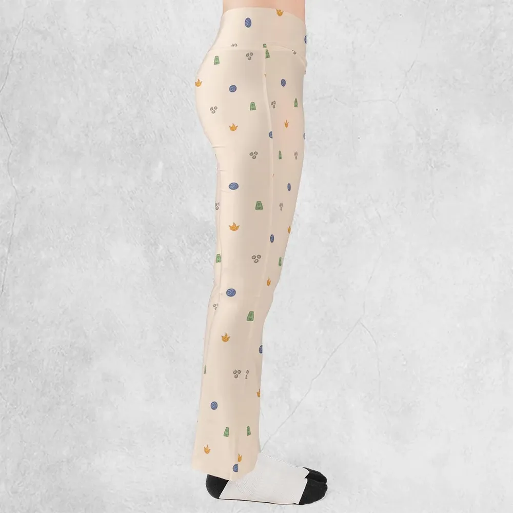 Avatar The Last Airbender Four Elements Pattern Flare Leggings - 2