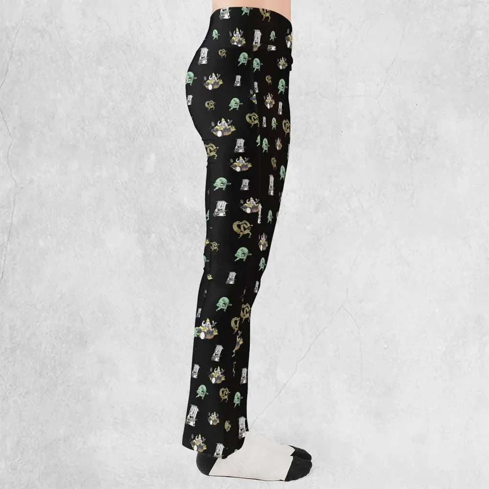 Aqua Teen Hunger Force Pattern Flare Leggings - 2