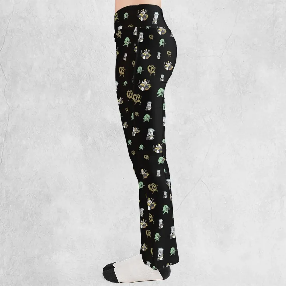 Aqua Teen Hunger Force Pattern Flare Leggings - 3