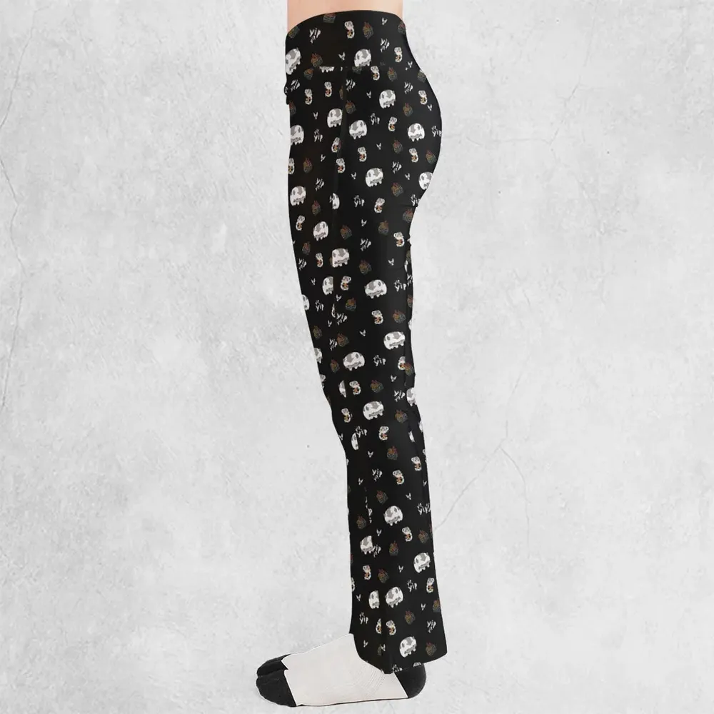 Appa Yip Yip Avatar Pattern Flare Leggings - 3