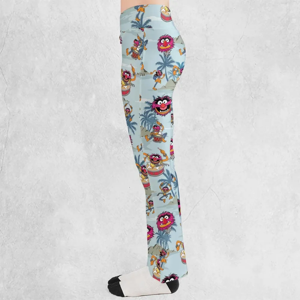 Animal The Muppet Show Drum Tropical Flare Leggings - 3