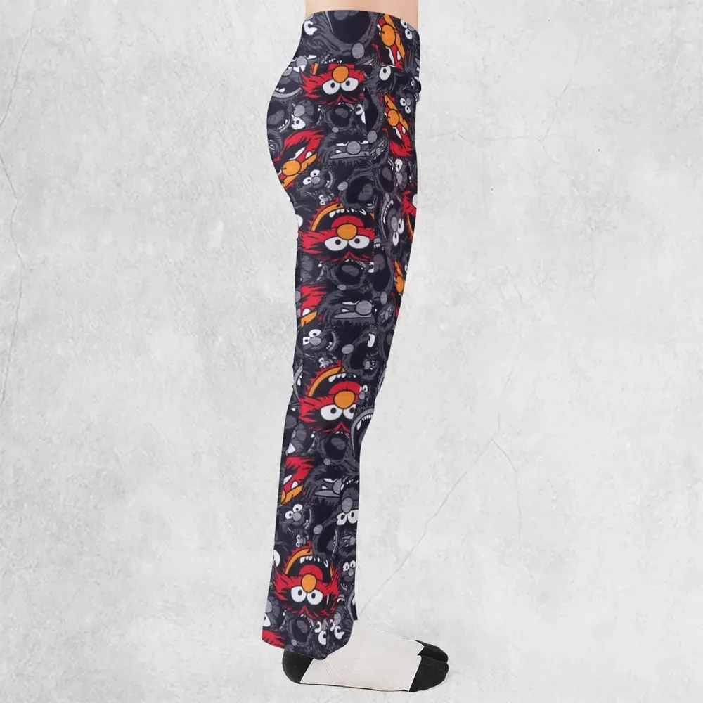 Animal The Muppets Pattern Flare Leggings - 2