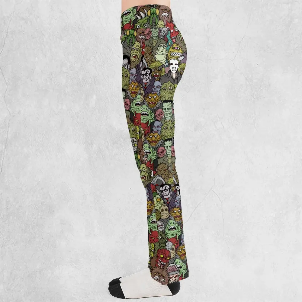All The Monsters Are Here Flare Leggings - 3