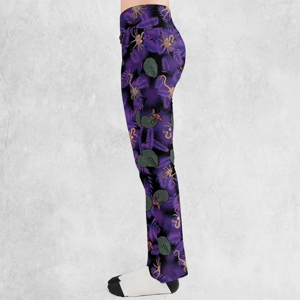 Alien Facehugger Ovomorph Flare Leggings - 3