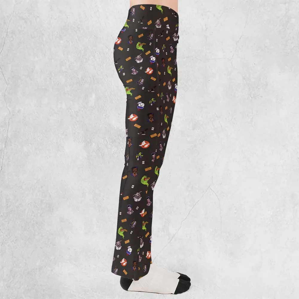 Ghostbusters Pattern Flare Leggings - 2