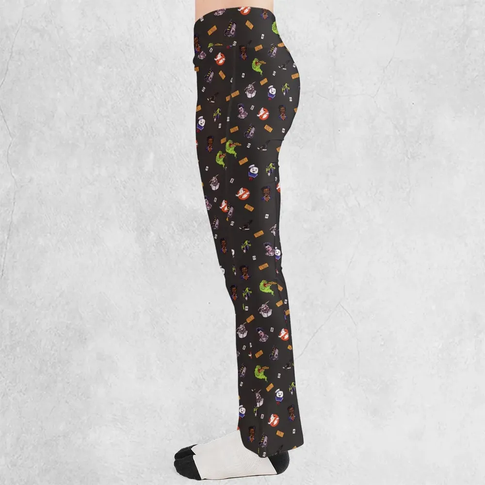 Ghostbusters Pattern Flare Leggings - 3