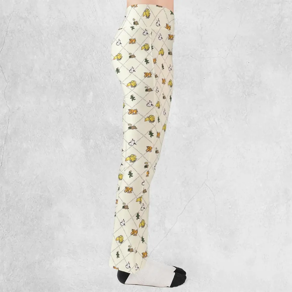 Final Fantasy Sleeping Creatures Pattern Flare Leggings - 2