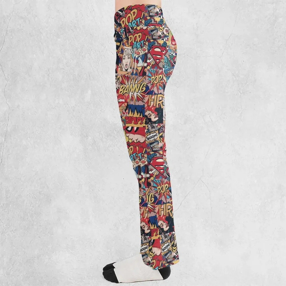 Pop Art Flare Leggings - 3