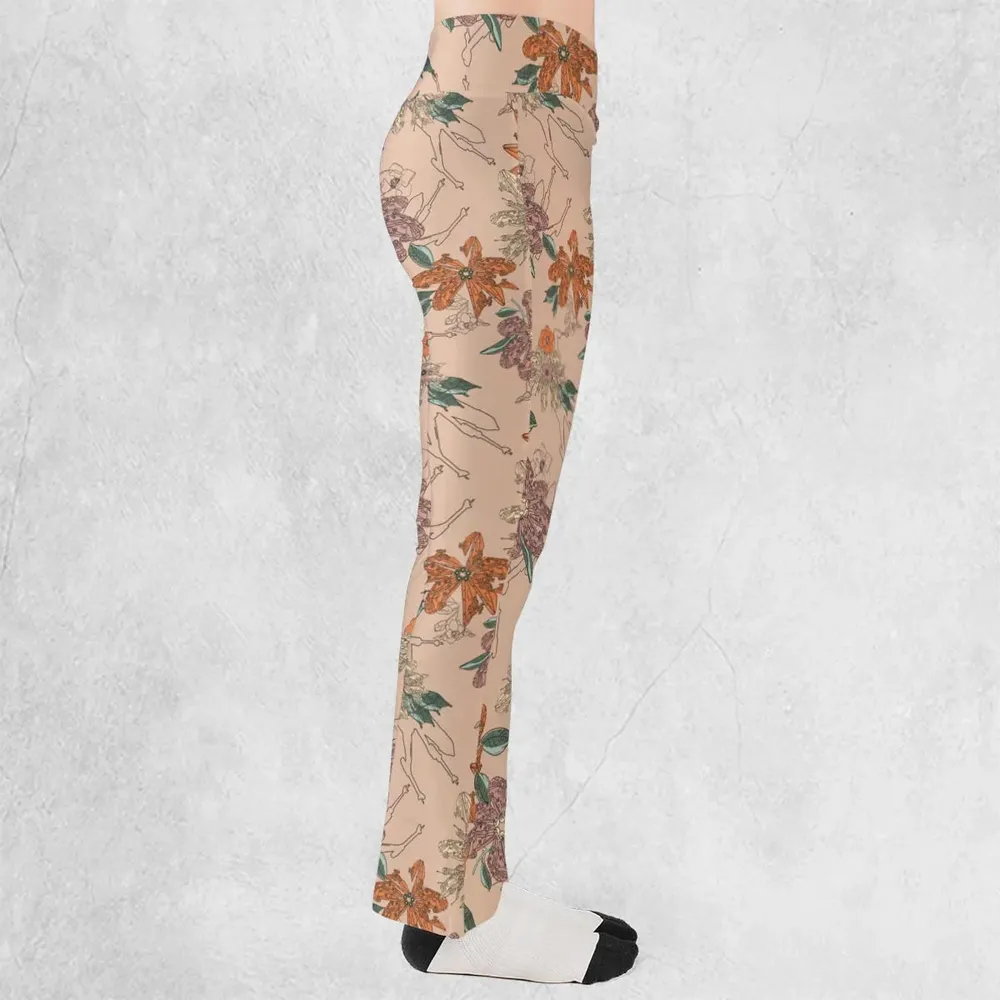 Star Wars Ships Floral Pattern Flare Leggings - 2