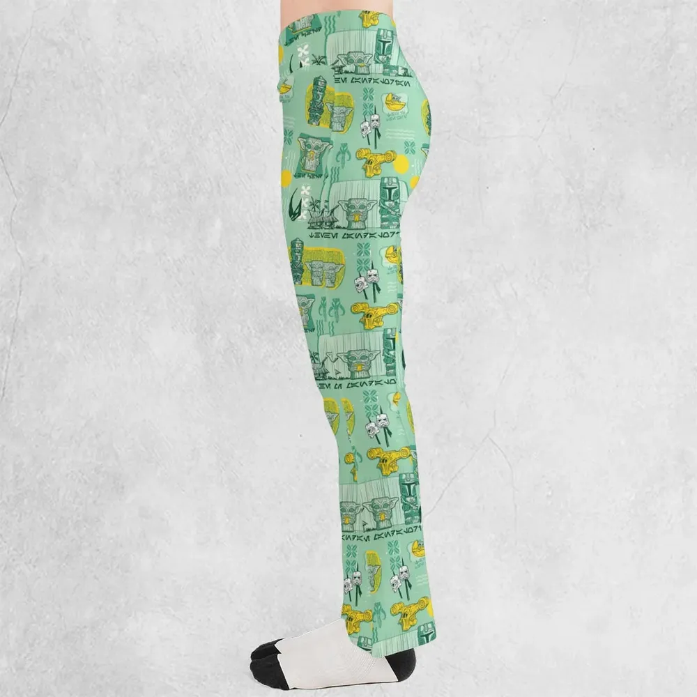The Mandalorian Star Wars Aloha Flare Leggings - 3