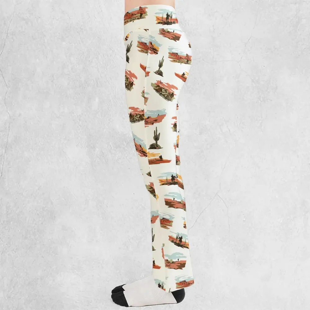 Wild West John Wayne Flare Leggings - 3