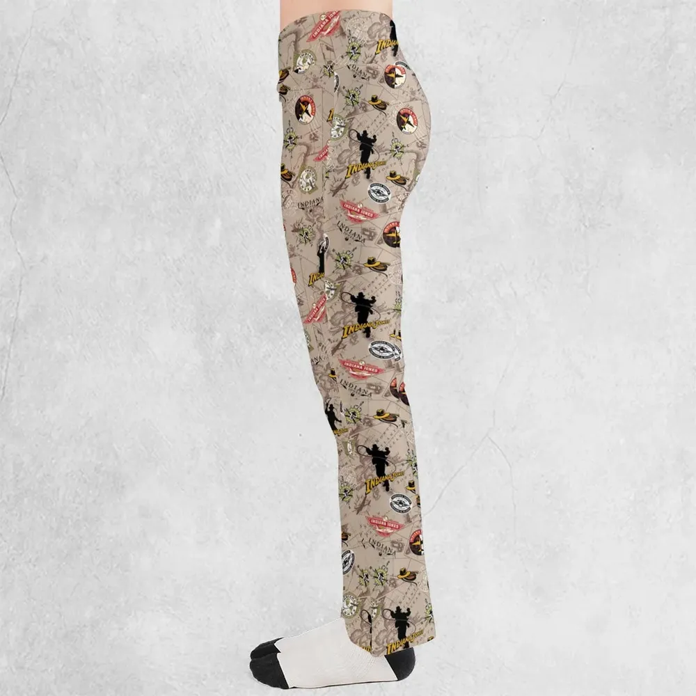 Indiana Jones Patterns Flare Leggings - 3