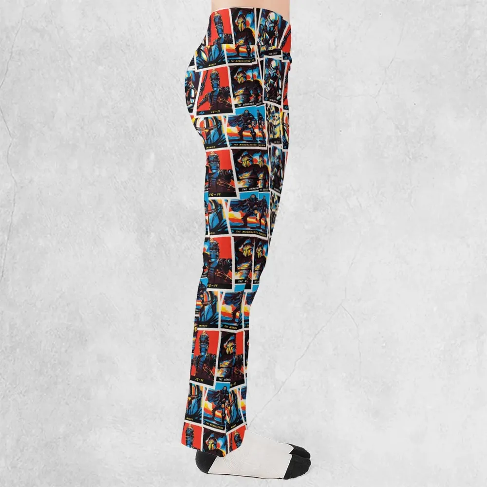 This Is The Way The Mando Pattern Flare Leggings - 2