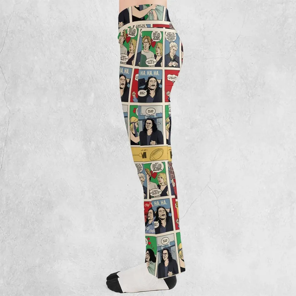 The Room Comic Style Flare Leggings - 3