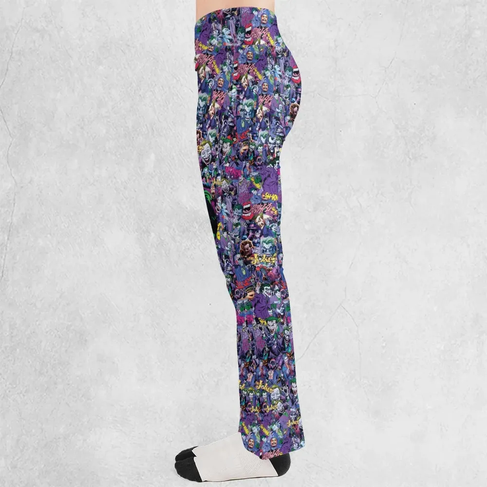 Joker The Most Favourite Characters Pattern Flare Leggings - 3