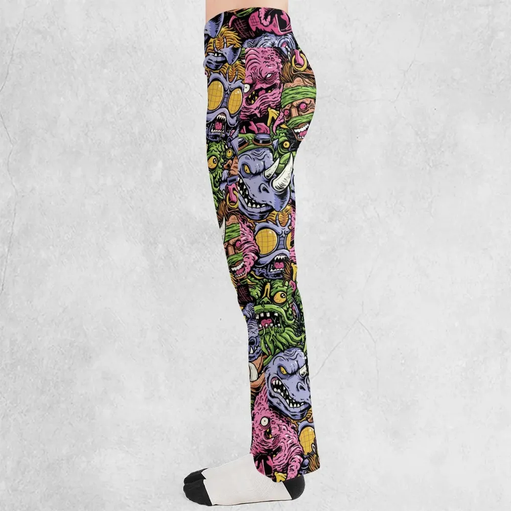 Nostalgic Villains Teenage Mutant Ninja Turtles Flare Leggings - 3