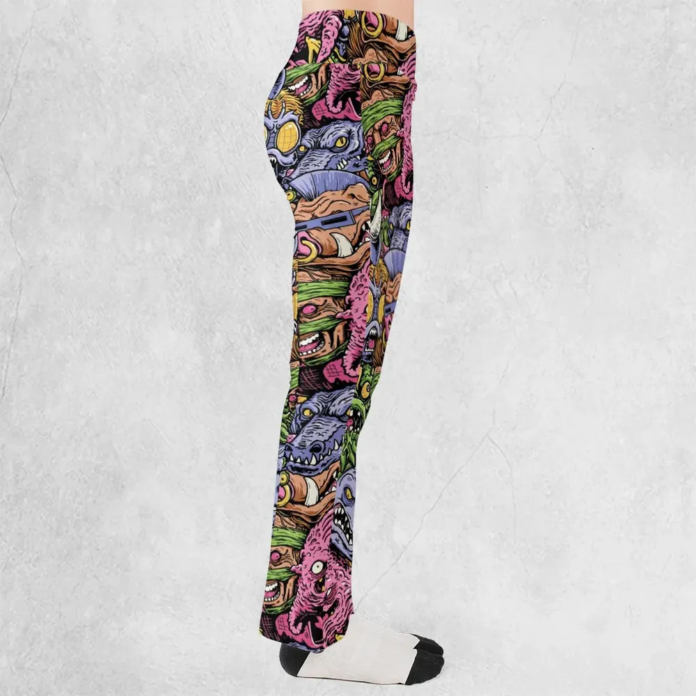 Nostalgic Villains Teenage Mutant Ninja Turtles Flare Leggings - 2