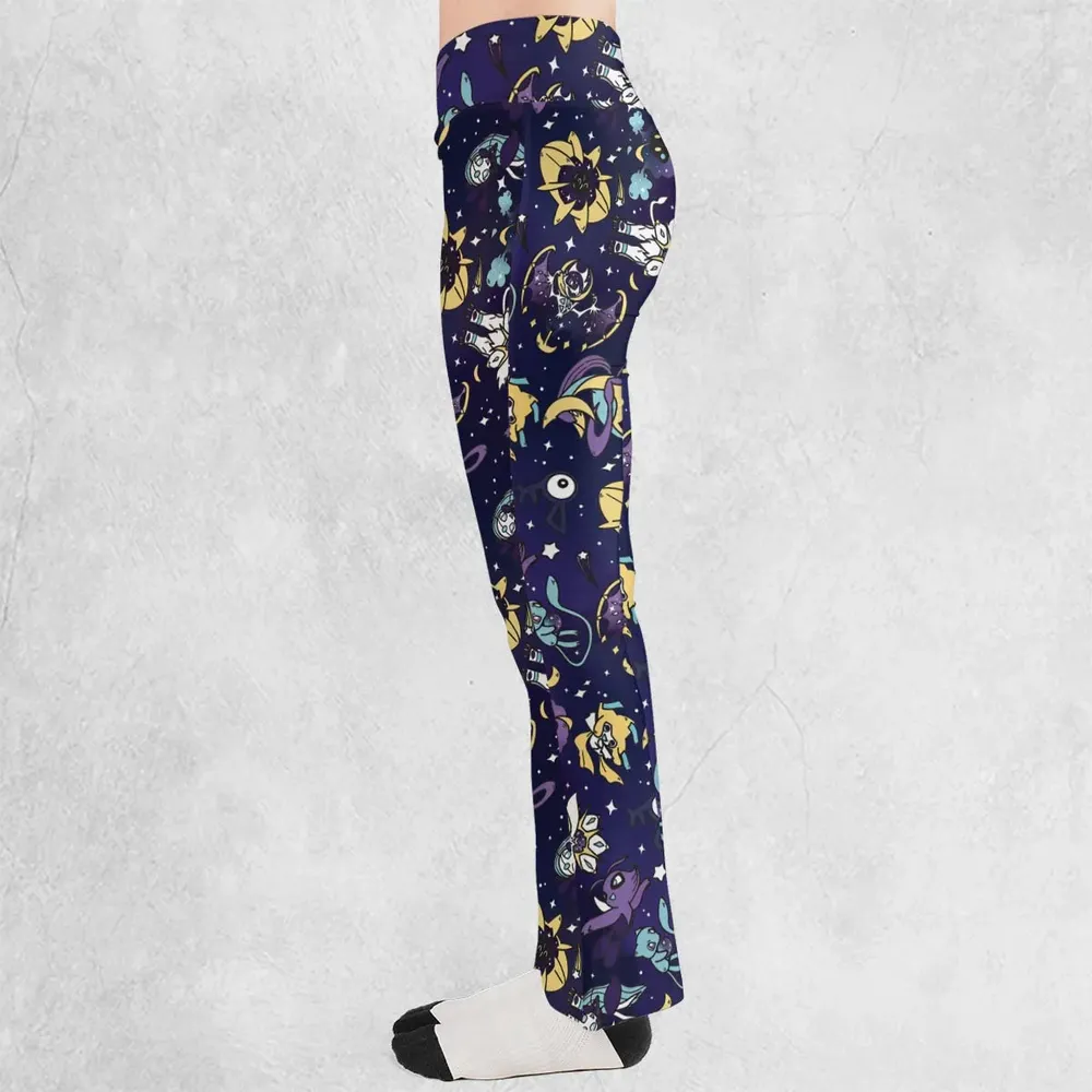 Galaxy Mew Psychic Type Pokemon Flare Leggings - 3