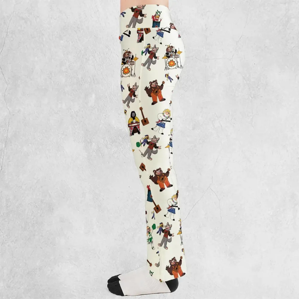 The Rock-afire Explosion Pattern Flare Leggings - 3
