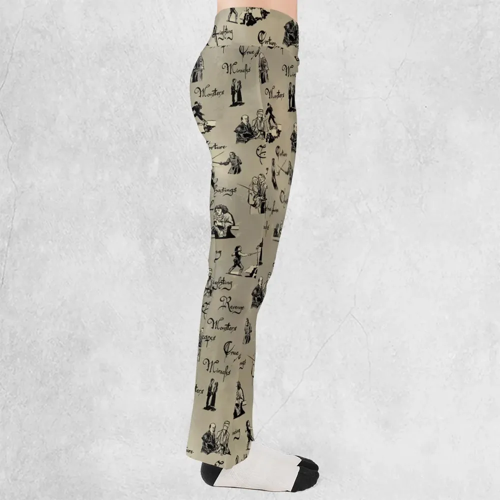 Hencing Fighting The Princess Bride Flare Leggings - 2
