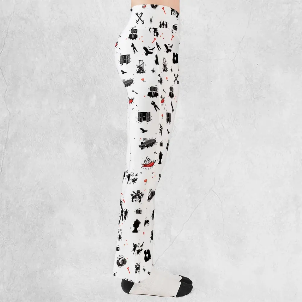 Legandary Bands Mashup Flare Leggings - 2