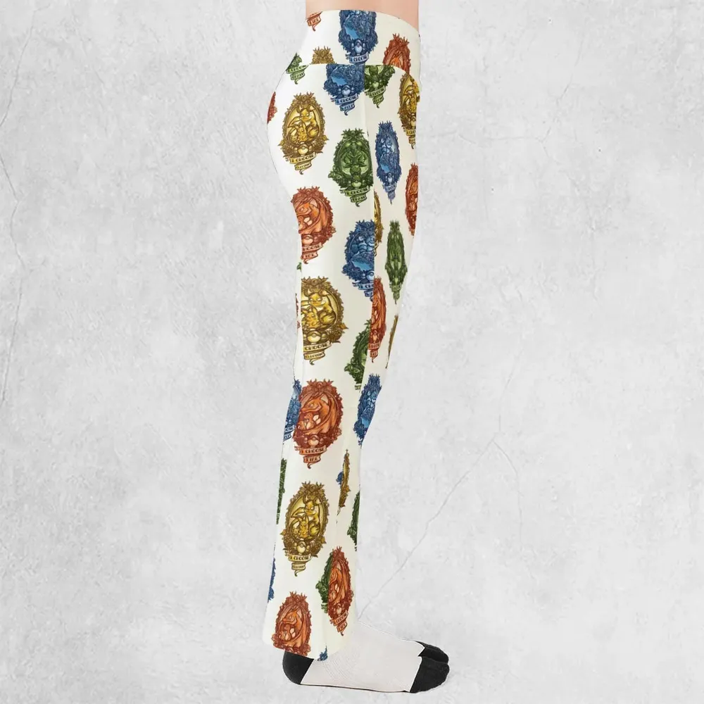 Water Grass Electric Fire I Choose Pattern Flare Leggings - 2