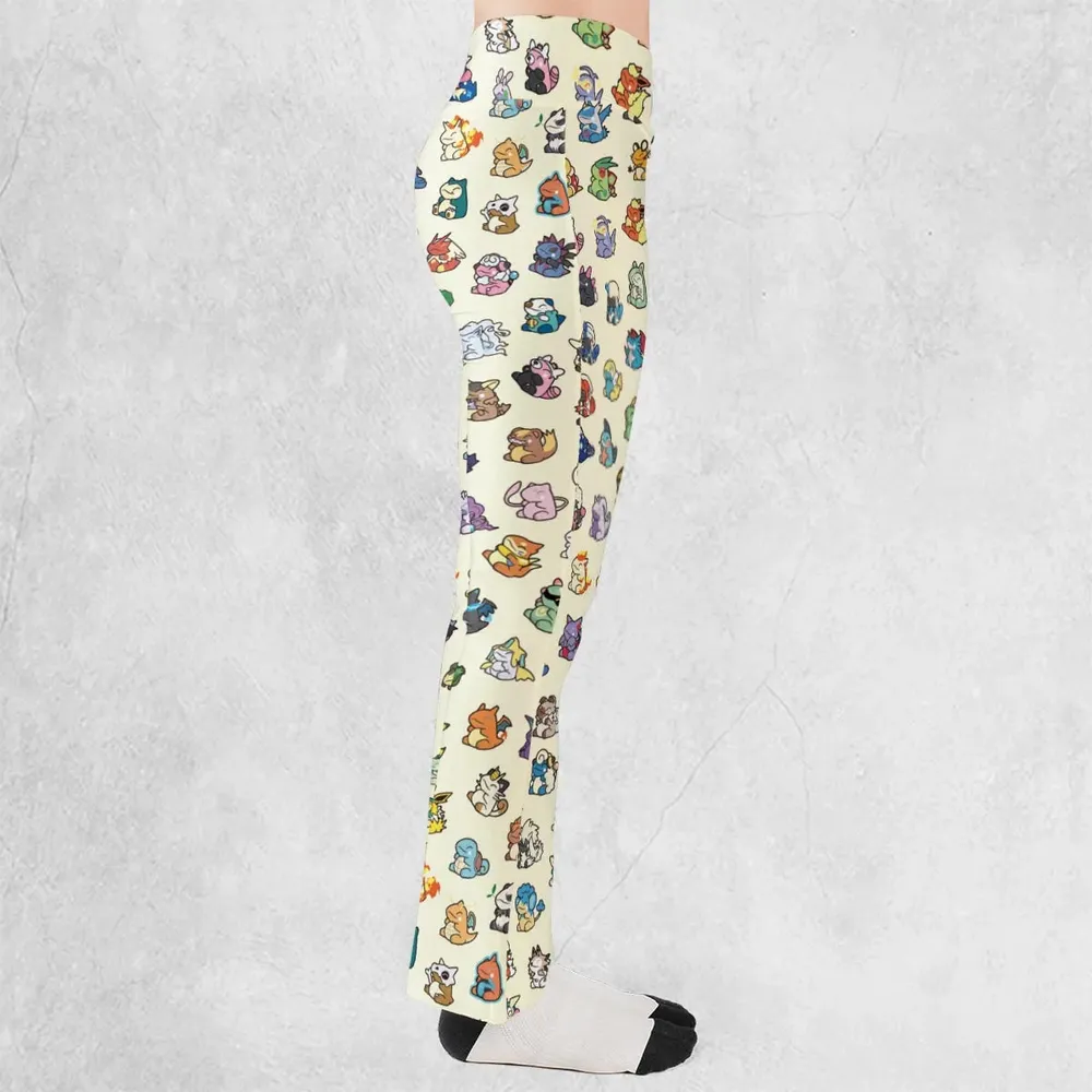 Pokemon In Substitute Style Flare Leggings - 2