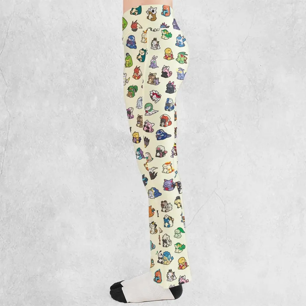 Pokemon In Substitute Style Flare Leggings - 3