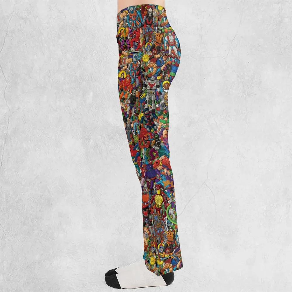 MOTU's Characters Figure Pattern He-man and The Masters of The Universe Flare Leggings - 3