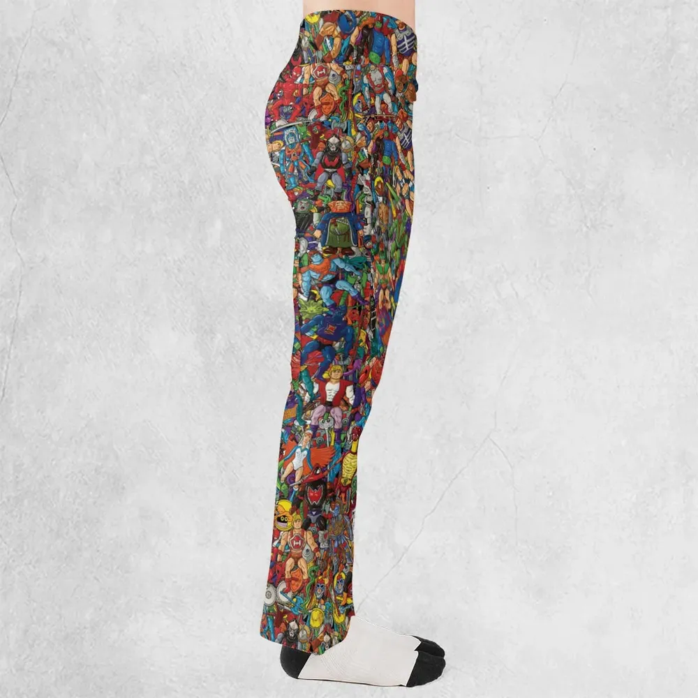 MOTU's Characters Figure Pattern He-man and The Masters of The Universe Flare Leggings - 2