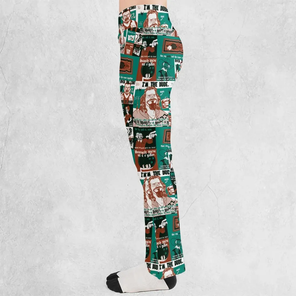 I'm The Dude The Big Lebowski Flare Leggings - 3