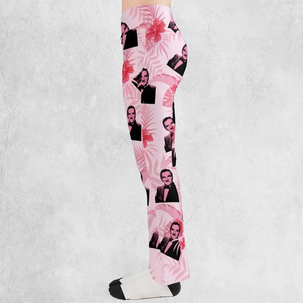 The Andy Griffith Show Pink Pattern Flare Leggings - 3