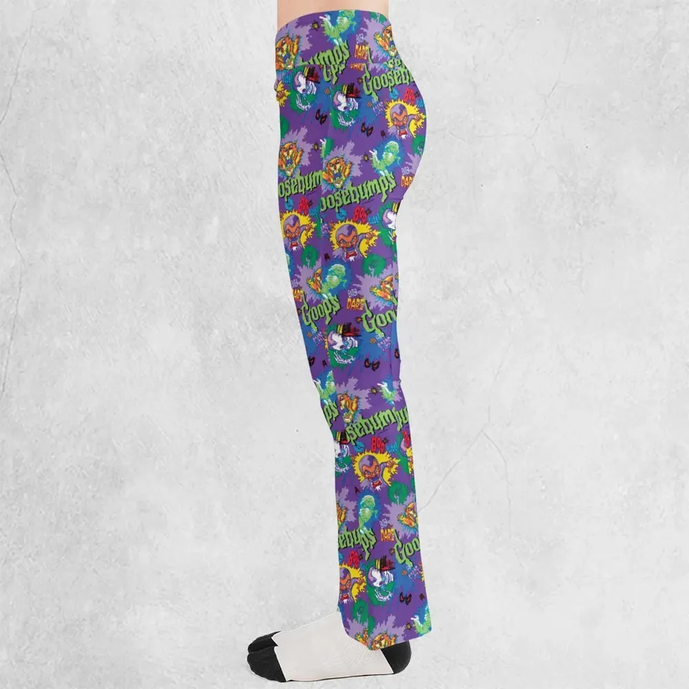 You Can't Scare Me Goosebumps Flare Leggings - 3