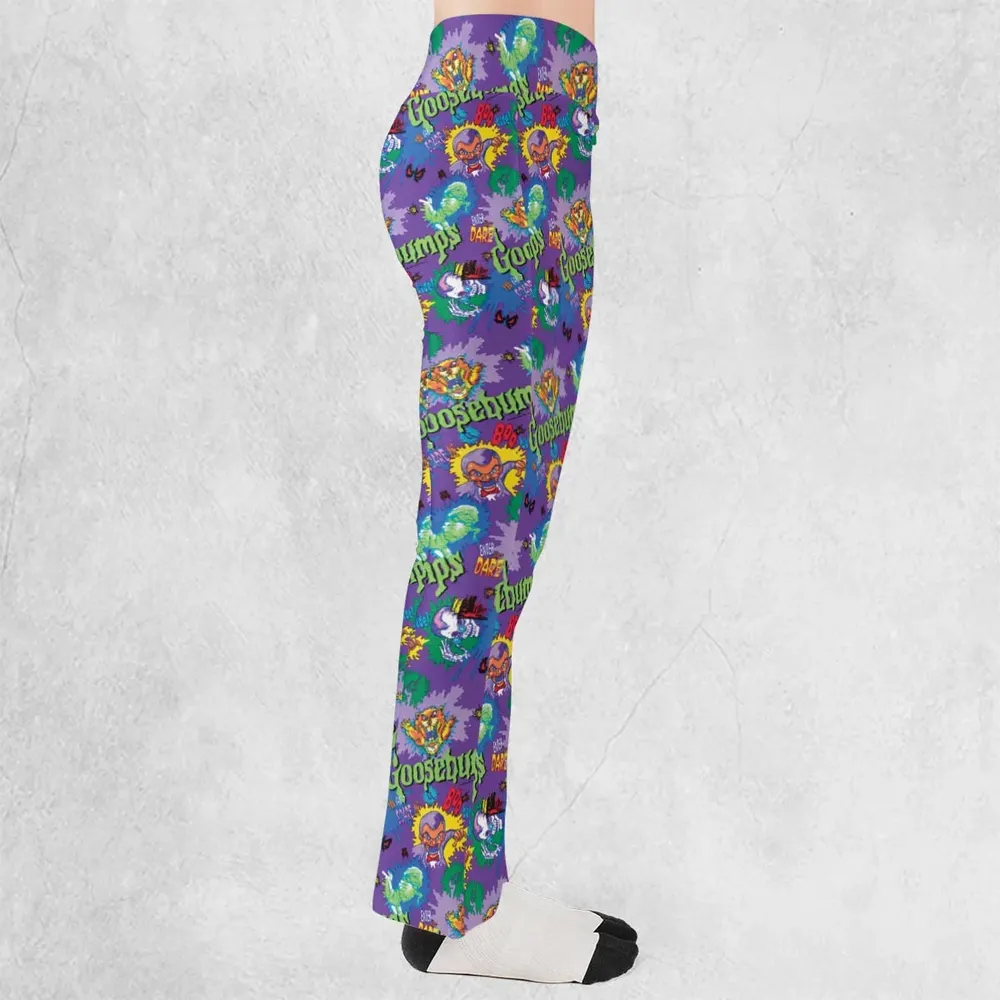 You Can't Scare Me Goosebumps Flare Leggings - 2