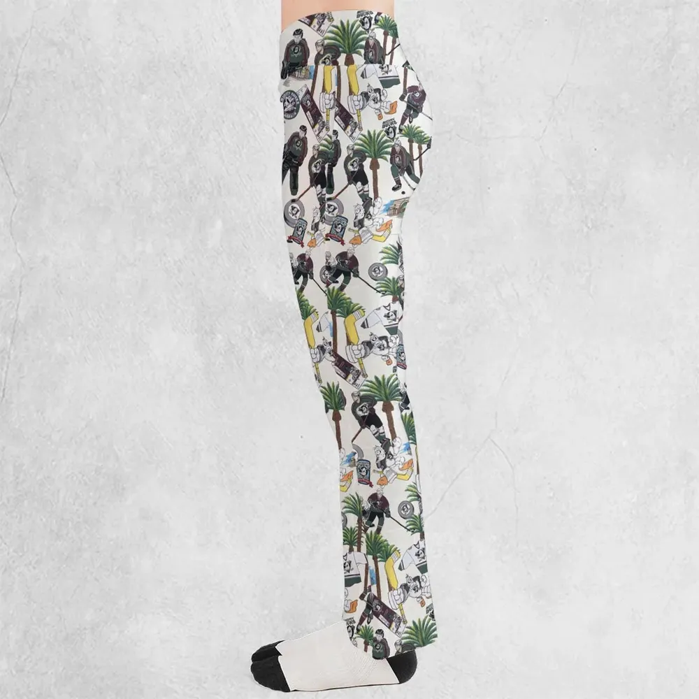 Hockey Mighty Ducks Players Flare Leggings - 3