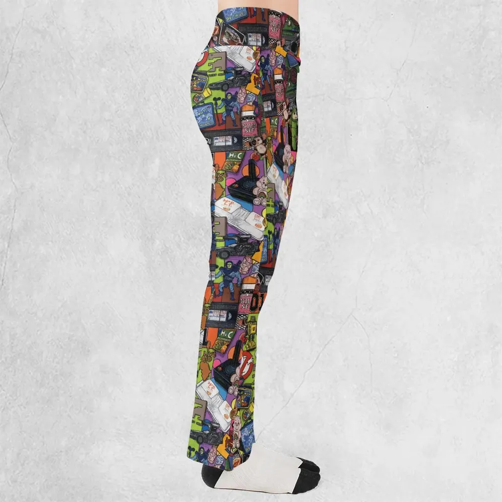 The 1980's. The Decade Of Greed Flare Leggings - 2