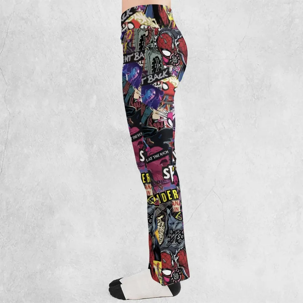 Spider-Punk Get Punked Across Spider-Verse Flare Leggings - 3