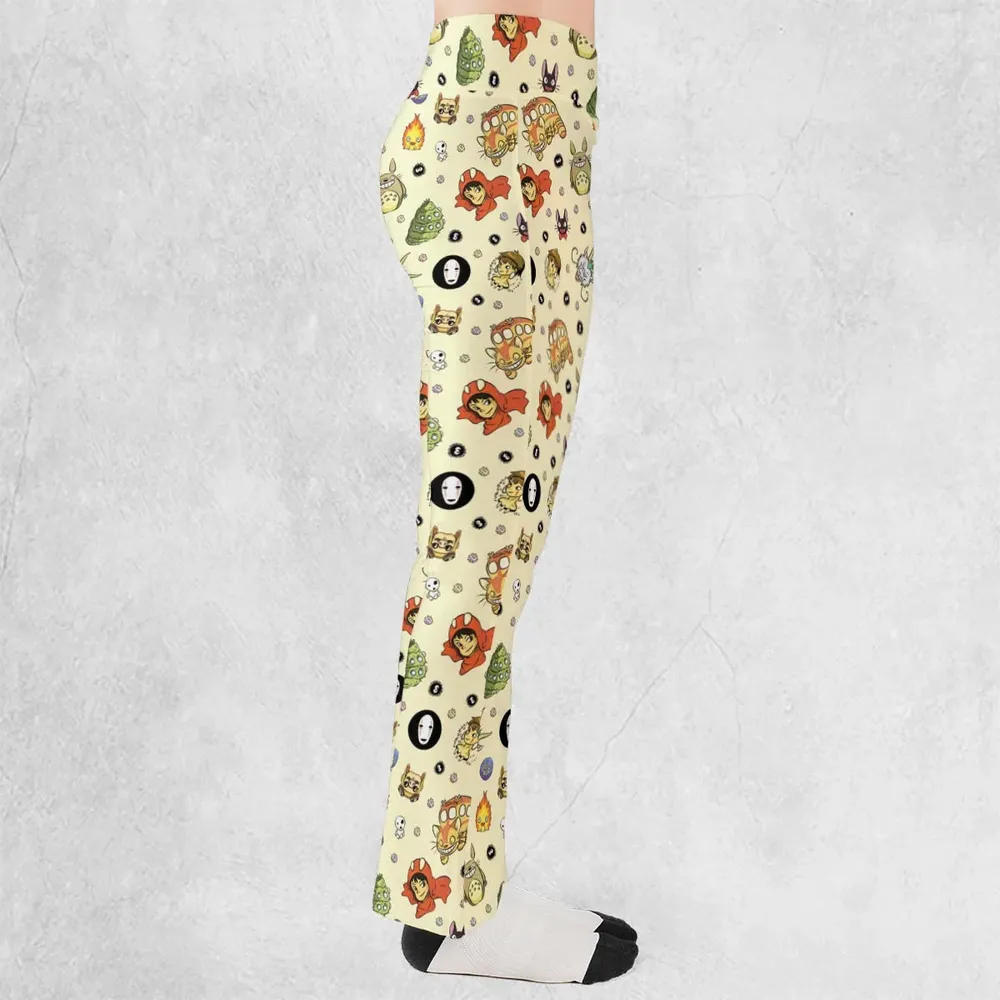 Ghiblipalooza Ghibli Themed Flare Leggings - 2