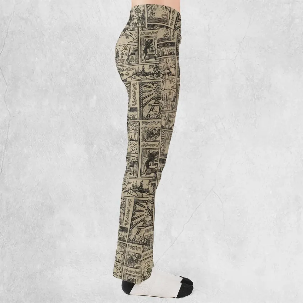 Zelda Story Of The Hero Time Legend Flare Leggings - 2