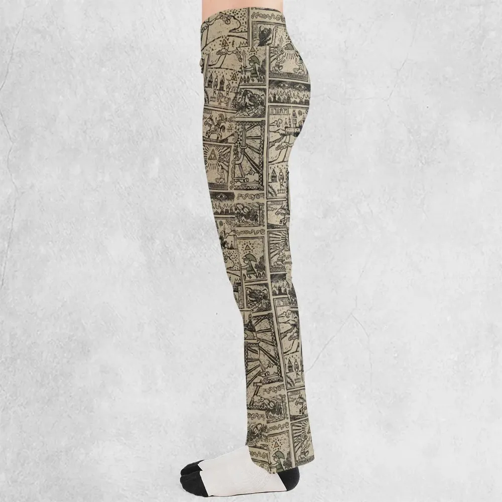 Zelda Story Of The Hero Time Legend Flare Leggings - 3