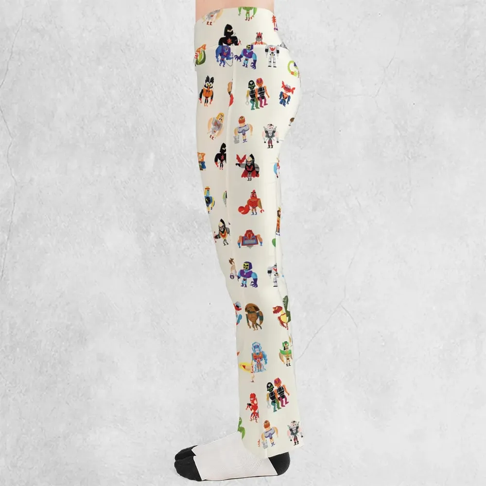He-Man & Masters Of The Universe Characters Pattern Flare Leggings - 3