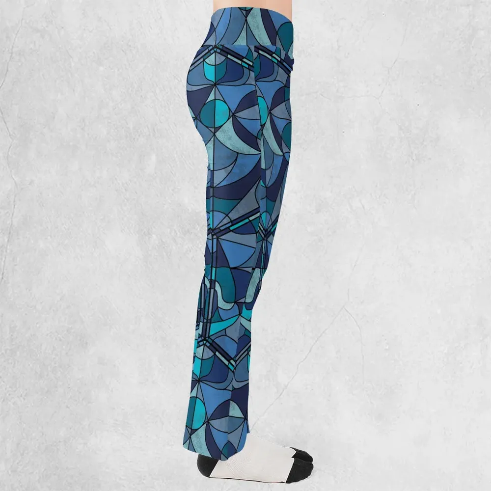 Stained Glass Monster RPG Flare Leggings - 2