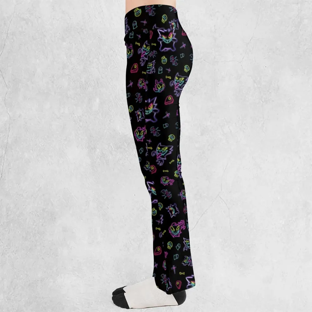 Neon Gastly Haunter Gengar Pokemon Flare Leggings - 3