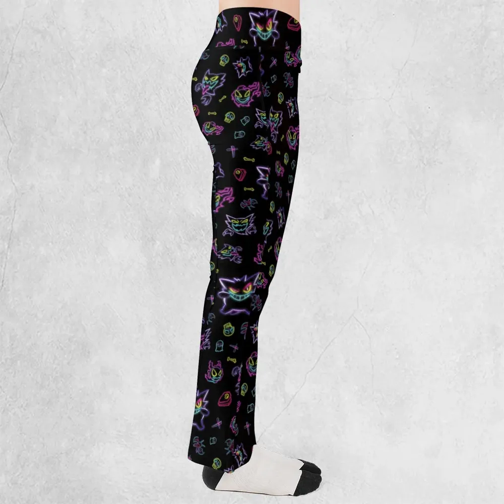 Neon Gastly Haunter Gengar Pokemon Flare Leggings - 2