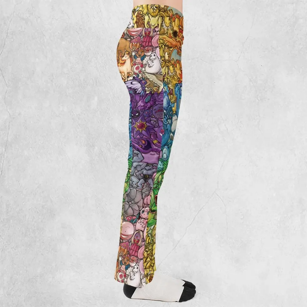 Rainbow Epic Pokemon Flare Leggings - 2